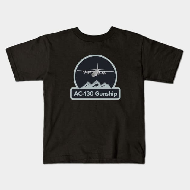 Air Force AC-130 Gunship Kids T-Shirt by NorseTech